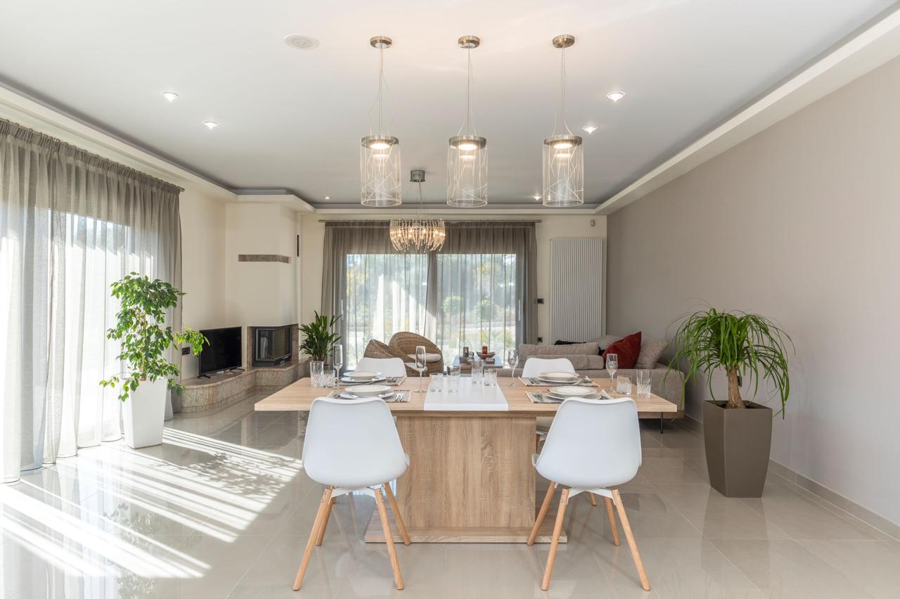 Spacious dining area