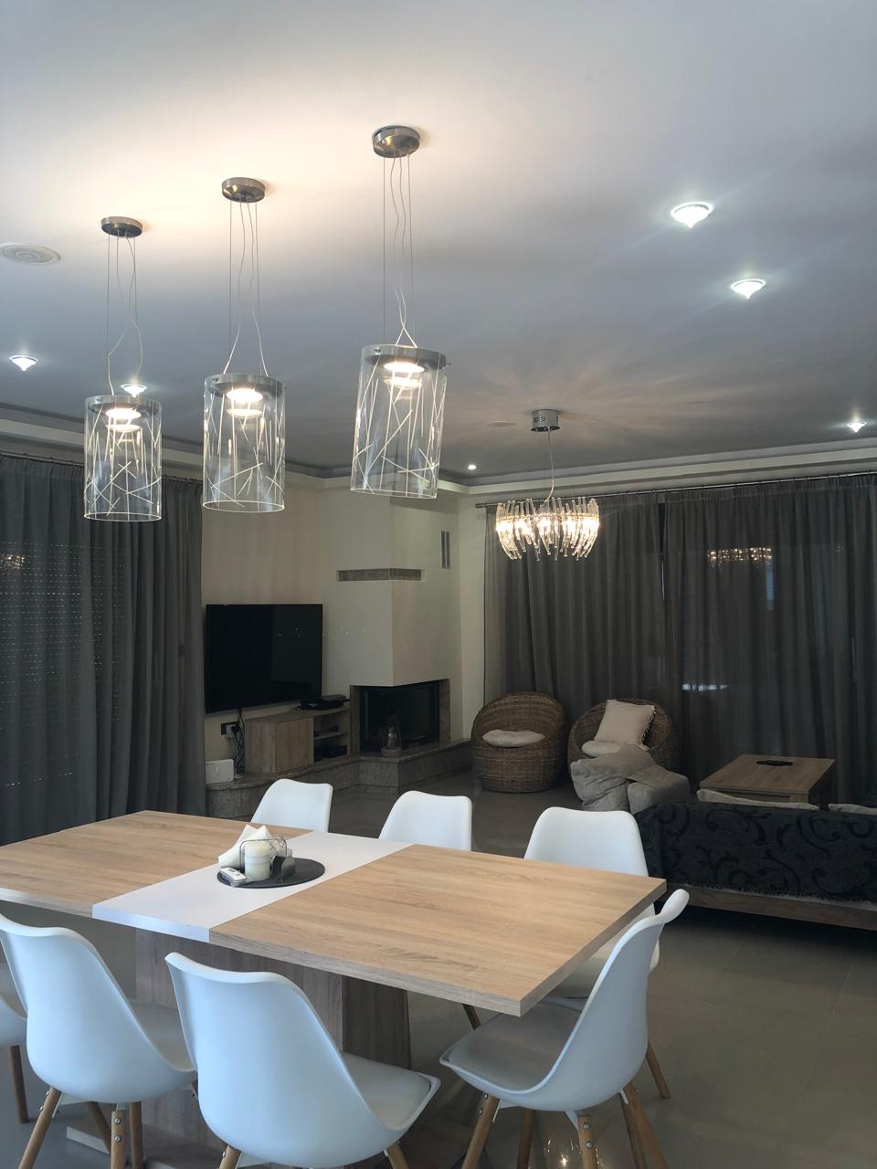 Spacious dining area